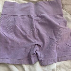 Lilac High-Waisted Shorts